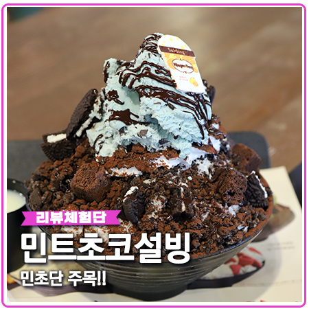 민트초코설빙 민초단 주목하는 설빙 빙수 추천