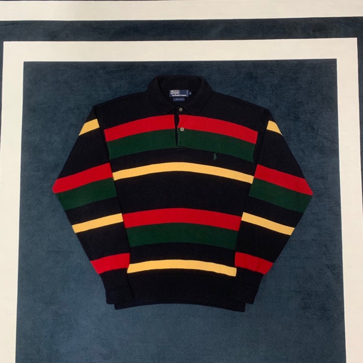 [폴로] 컬러 스웨터 Polo Ralph Lauren Multi Color Sweater