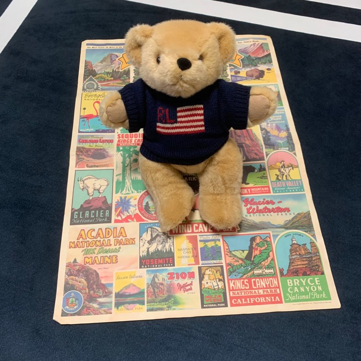 [폴로] 곰인형 Polo Ralph Lauren USA Flag Bear