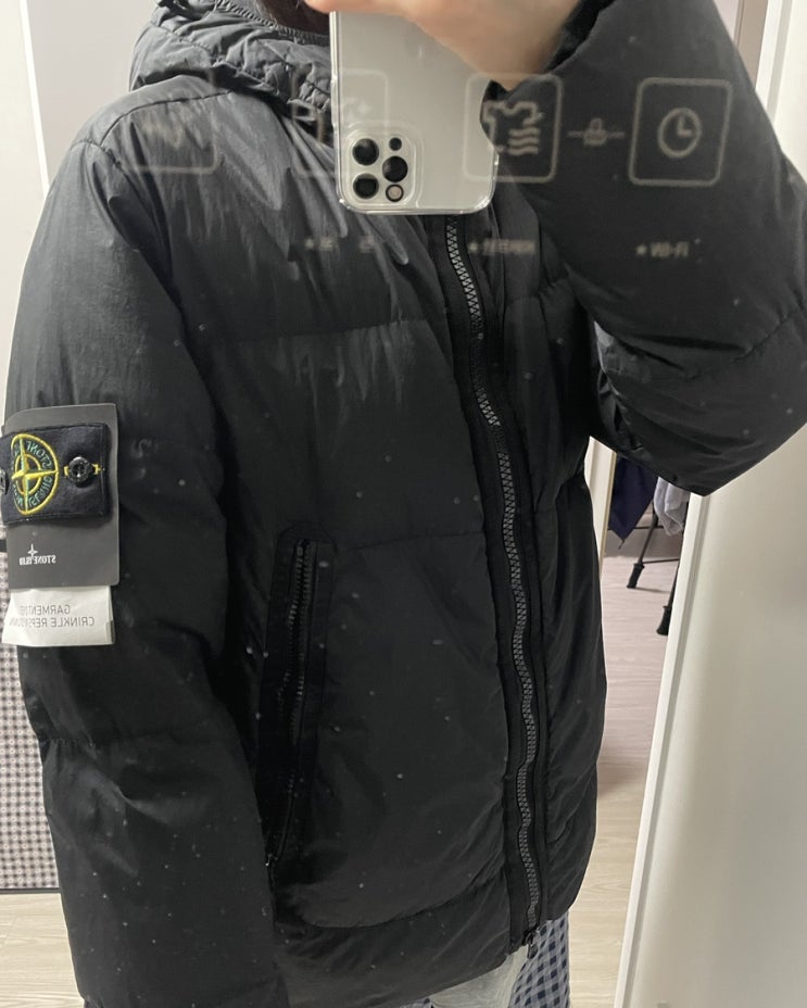  스톤아일랜드, 21FW 크링클랩스 숏패딩