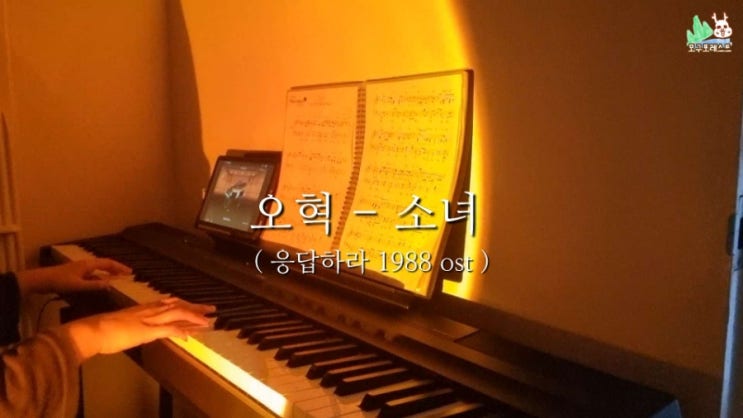  블로그씨 질문, 나의 피아노 연주 (소녀-오혁)