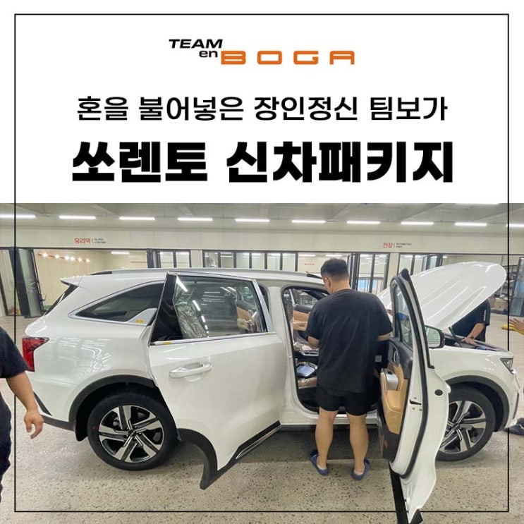  쏘렌토 하이브리드 신차튜닝, 신차검수 한방에!