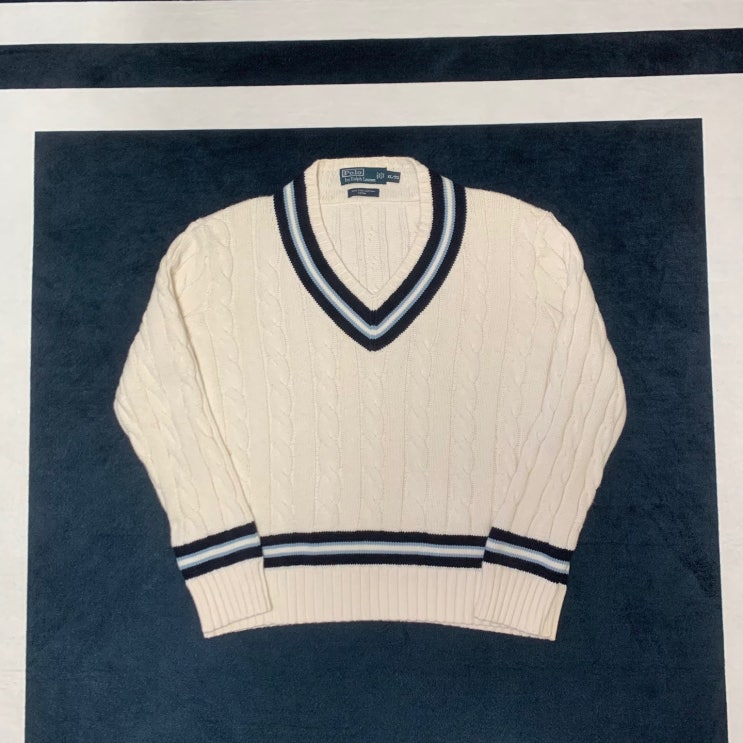 [폴로] 크리켓스웨터 Polo Ralph Lauren Cable Cricket Sweater