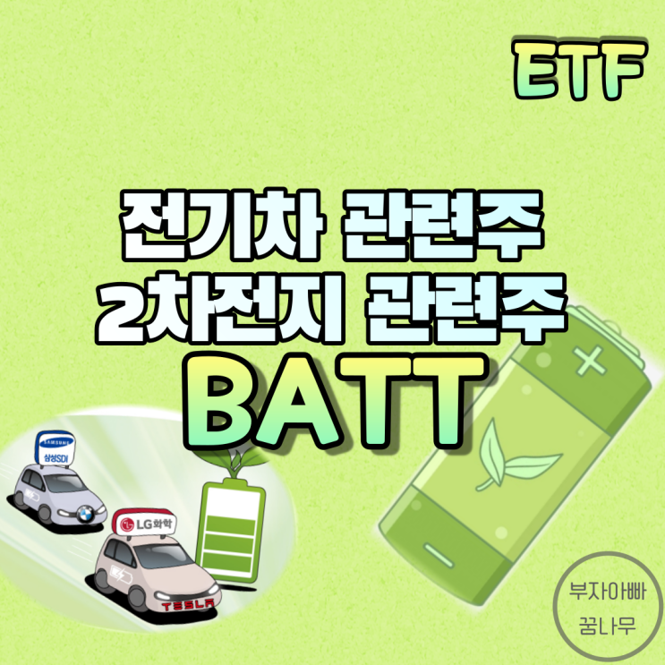  [ETF] BATT(배터리ETF) - 2차전지 관련주, 전기차 관련주, 친환경정책 수혜주, 탄소중립 수혜주, 미국2차전지ETF