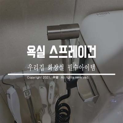 우리집 화장실 아이템 욕실스프레이건