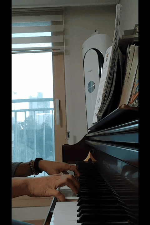 시월의 어느 멋진 날에 초급 피아노 연주 (김동규 노래)