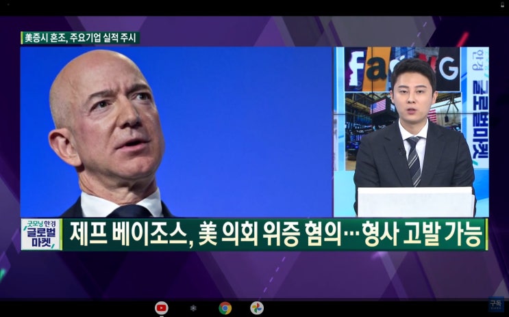 (미국주식) 아마존(AMZN) 베조스 형사고발 가능. 페이스북FB,IBM,SOFI, BITO ETF, ZG, P&G, JNJ, 월마트WMT, EXPE, 홈디포HD, 테슬라TSLA