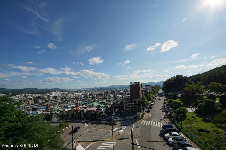  성남 복정동 영장산에서 바라본 성남시의 모습