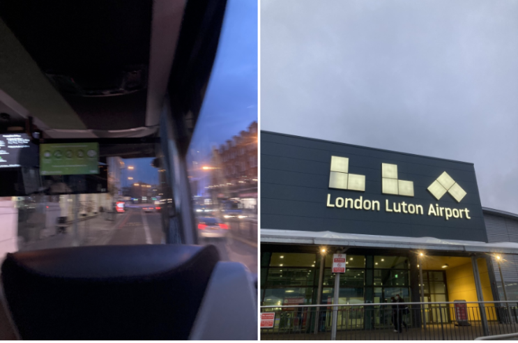  영국 Luton루튼 공항 가는 방법 (Green line 757 Bus)