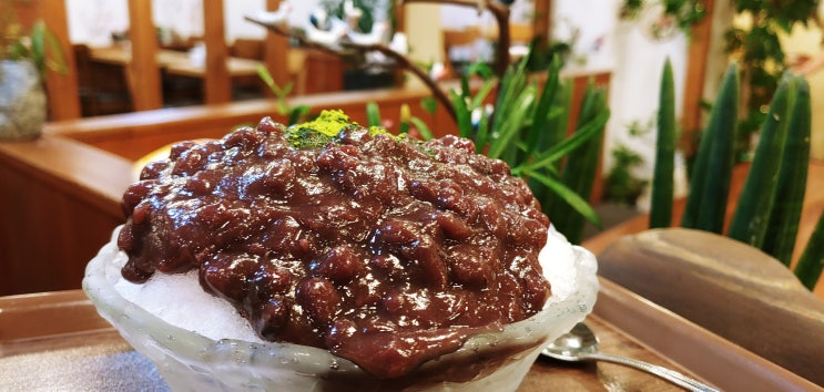 단팥죽의계절을 맞기전에 팥빙수를 보내며~하동녹차 옛날팥빙수 .단팥죽!