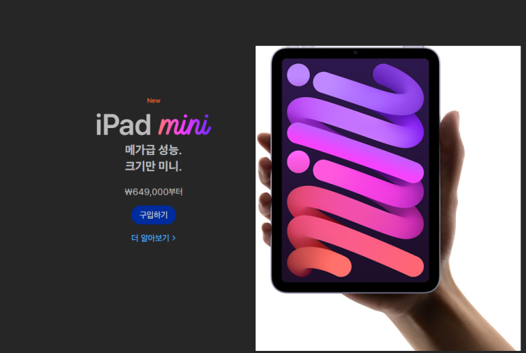 아이패드 미니6 정보와 예약구매 할인 정보