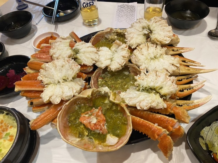  천상대게 배방점에서 대게먹고 둔포 카페 든해에서 디저트 냠냠