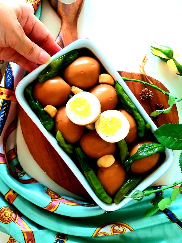 계란장조림 만들기 세상 맛있는 밥반찬 달걀장조림 간장 황금비율 꽈리고추 계란장조림 삶은 계란 요리