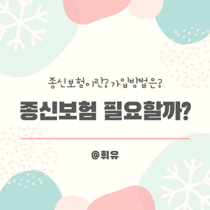 종신보험이란 무엇이고 종신보험 가입방법이란 무엇인지 기초부터 정리하기 (+보험비교사이....