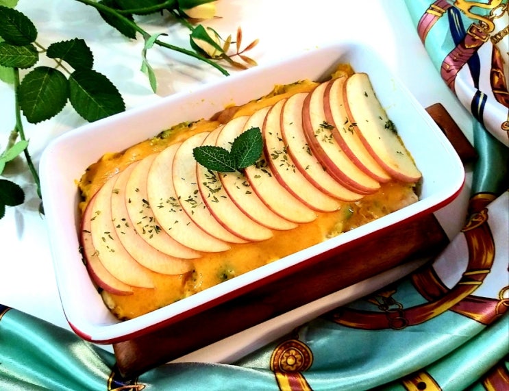 고구마 그라탕 건강 간식 레시피 상큼한 사과가 들어간 치즈 그라탕 사과 요리