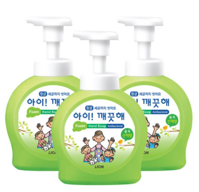  환절기, 특히 아직도 끝나지않은 코로나 시국! 손만  깨끗이 씻어도 예방합니다! 아이깨끗해 핸드솝 숲 속 산책향 490ml × 3개 최저가!