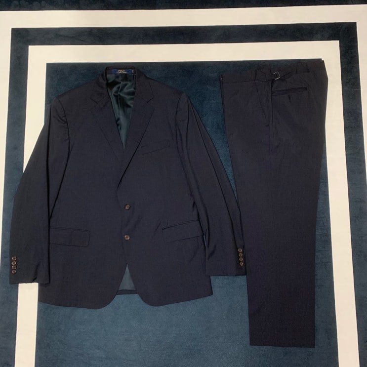 [폴로] 2버튼 더블벤트 수트 Polo Ralph Lauren Pinstripe Suit / Navy