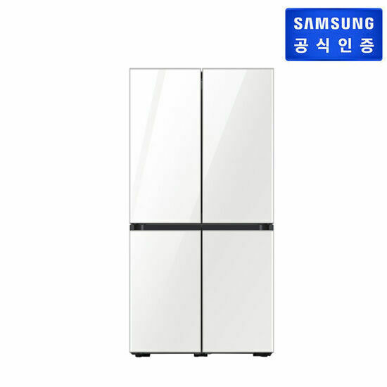리뷰가 좋은 삼성 비스포크 냉장고 4도어(글라스)RF85A9001AP, 색상:글램화이트 추천합니다