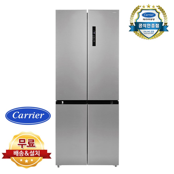 요즘 인기있는 캐리어 클라윈드 497리터 4도어 양문형 냉장고 CRF-SN497MFC 무료설치배송 추천합니다