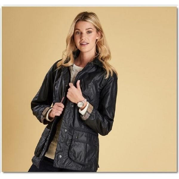  선택고민 해결 [갤러리아] Barbour(바버)[명품관]Barbour바버 여성 비드넬 왁스자켓 네이비(LWX0667) ···