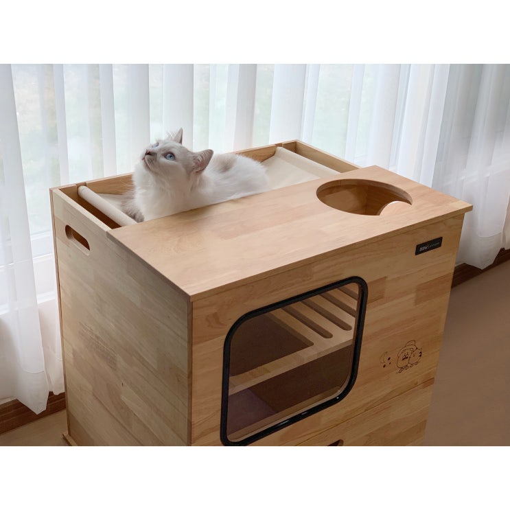 당신만 모르는 파파냥 고양이 원목 가구형 화장실 캣 하우스 겸용 해먹형 통로형, B형(통로형), 미포함 추천해요 당신만 모르는 파파냥 고양이 원목 가구형 화장실 캣 하우스 겸용 해먹형 통로형, B형(통로형), 미포함 추천해요