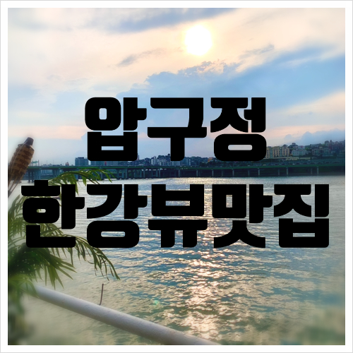  [압구정한강뷰]살롱드애일리&그랜드모스 카페(한강뷰맛집,한강뷰카페)