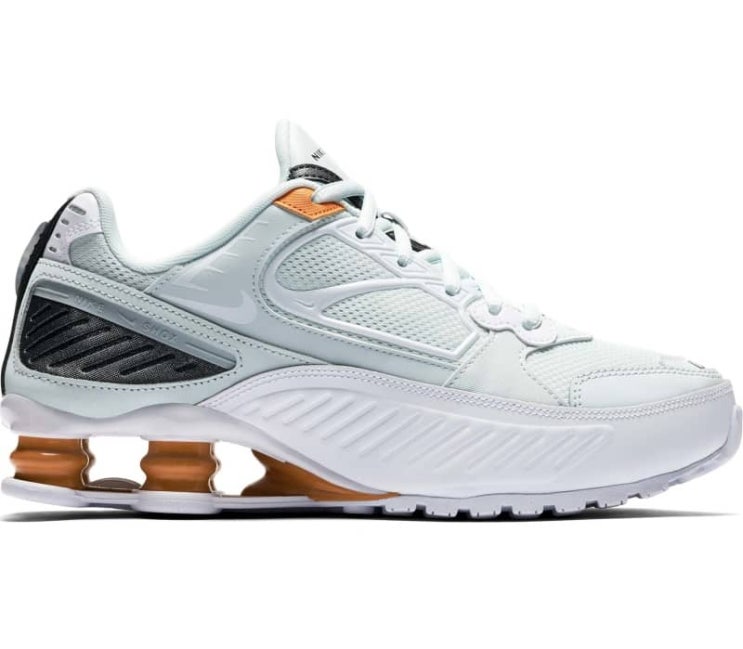 인기있는 나이키 Shox Enigma 9000 여자 스니커즈 운동화 - 고스트 AQUA/WHITE-MTLC HEMATITE BQ9001-400 추천합니다