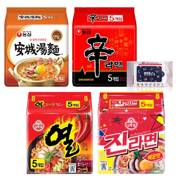 많이 팔린 농심 오뚜기 봉지라면 4종 (신라면5p + 안성탕면 5p + 진라면매운맛5P + 열라면5P) + 블루존물티슈, 1세트 추천해요 많이 팔린 농심 오뚜기 봉지라면 4종 (신라면5p + 안성탕면 5p + 진라면매운맛5P + 열라면5P) + 블루존물티슈, 1세트 추천해요
