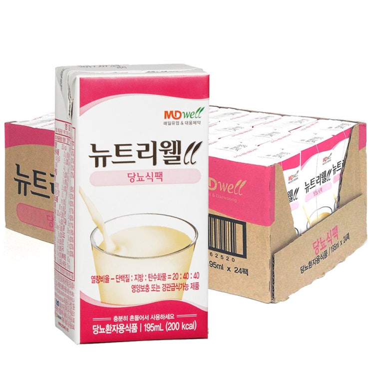 많이 팔린 엠디웰 뉴트리웰 당뇨식팩 환자영양식, 195ml, 24개입 추천합니다 많이 팔린 엠디웰 뉴트리웰 당뇨식팩 환자영양식, 195ml, 24개입 추천합니다