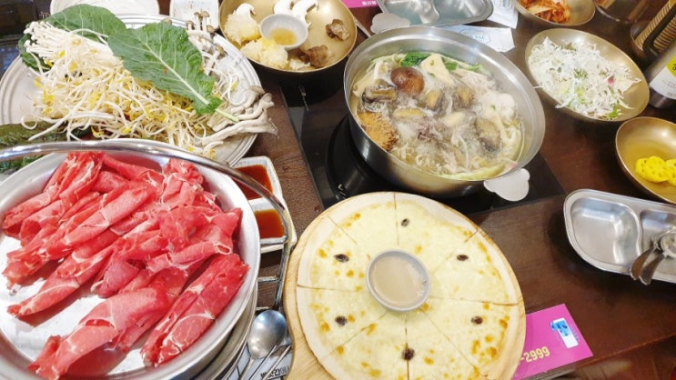  청주 지웰시티 맛집 샤브샤브 정다운샤브막국수 복대동
