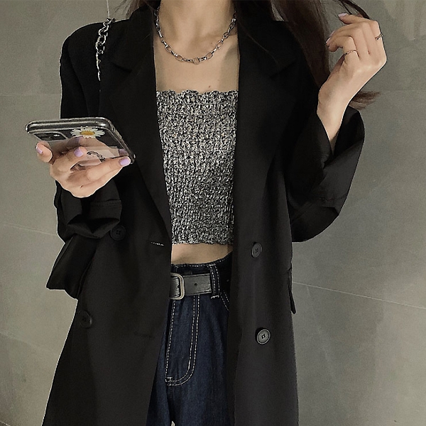 리뷰가 좋은 페이퍼먼츠 여성용 데일리 캐주얼 심플 카라넥 루즈핏 더블 정장 자켓 13821 추천해요 리뷰가 좋은 페이퍼먼츠 여성용 데일리 캐주얼 심플 카라넥 루즈핏 더블 정장 자켓 13821 추천해요