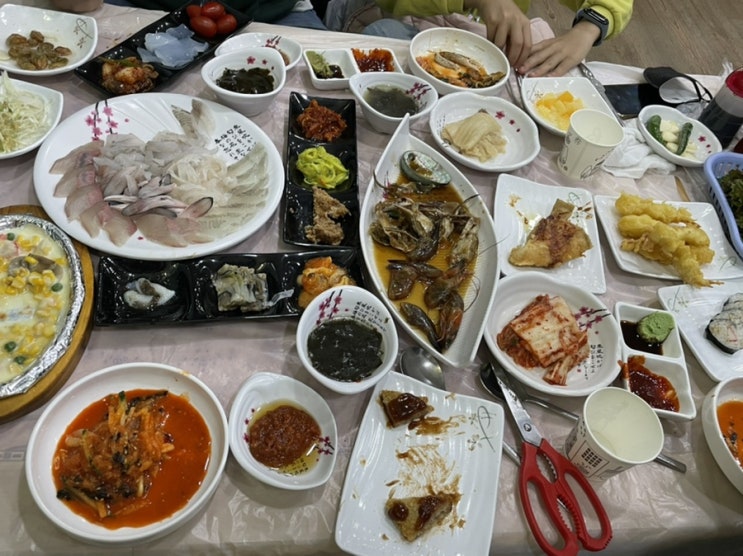  반려동물과 함께한 여행3. 포항 죽도시장 삼형제횟집(먹을것)