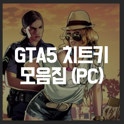  GTA5 치트키 모음집 (PC 버젼)