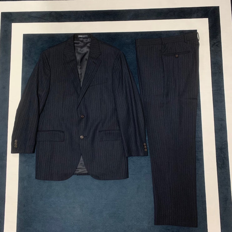 [폴로] 싱글벤트 수트 Polo Ralph Lauren Pinstripe Suit / Navy