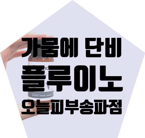 속건조 피부컨디션을 최상으로 끌어올리는 플루이노 / 파이토신 / 사이진저