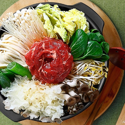  핵가성비 좋은 애슐리 소고기 모둠 버섯 샤브샤브 2인분, 750g, 1개 ···