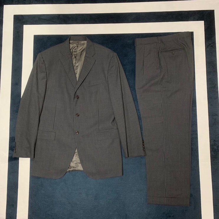 [폴로] 더블벤트 수트 Polo Ralph Lauren Pinstripe Suit / Grey