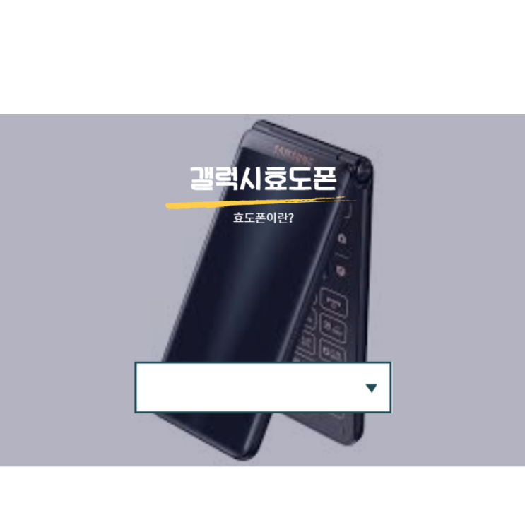<b>갤럭시</b>효도폰 터치냐 <b>폴더</b>냐