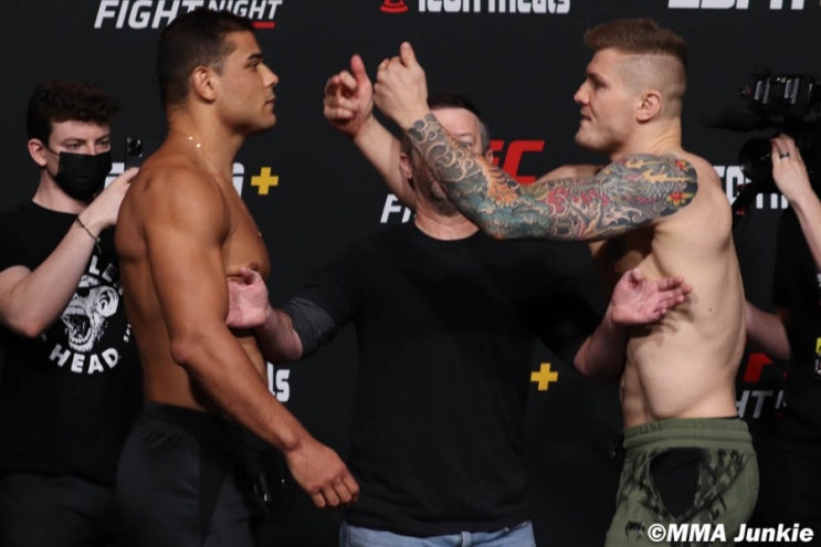 UFC 베가스 41: 코스타 vs 베토리 계체 결과와 영상(최승우, 박준용 출전) UFC 베가스 41: 코스타 vs 베토리 계체 결과와 영상(최승우, 박준용 출전)