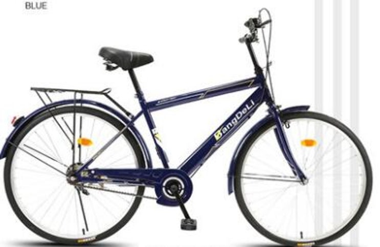 인기 많은 자전거 자전거 26 인치 남성 성인 지방 자전거 통근 일반 도시 캐주얼 레트로 여행, 푸른 좋아요