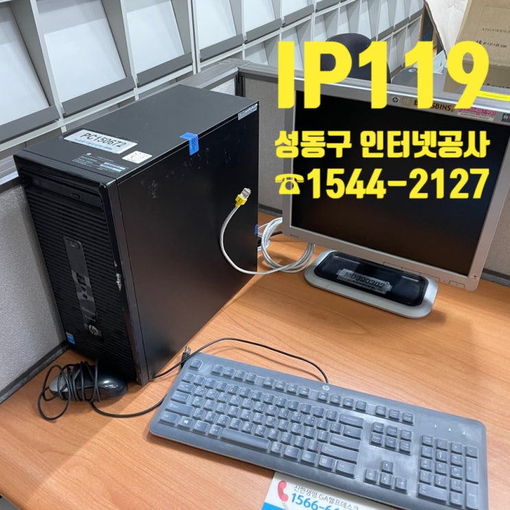  성동구 왕십리동 사무실 인터넷 네트워크 점검 및 설치 공사 도와드렸습니다