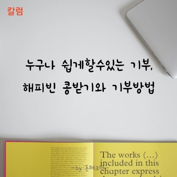  네이버 해피빈을 통한 기부실천하기(Feat.콩받기와 기부방법)