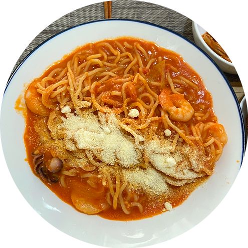  생면 파스타 밀키트 : 쿠쿠치나 해산물 로제파스타 홈스토랑 데이트 분위기
