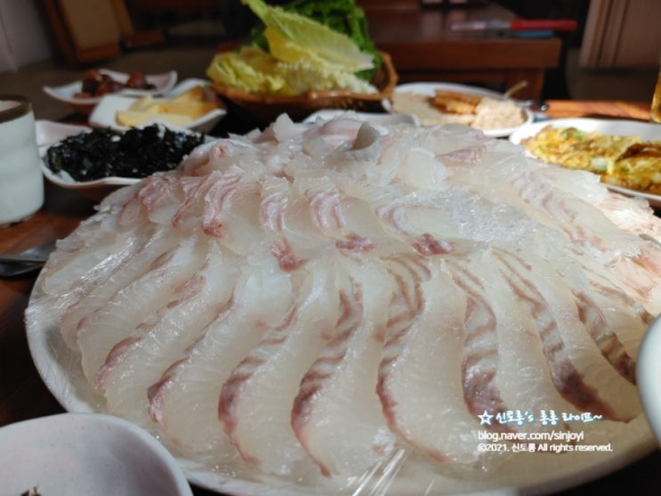  전주 서신동 가나회집 휴일 낮에 광어회!