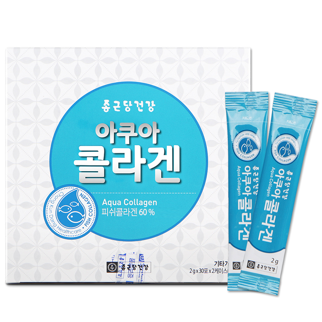 선호도 좋은 종근당건강 아쿠아 콜라겐, 2g, 60포 ···