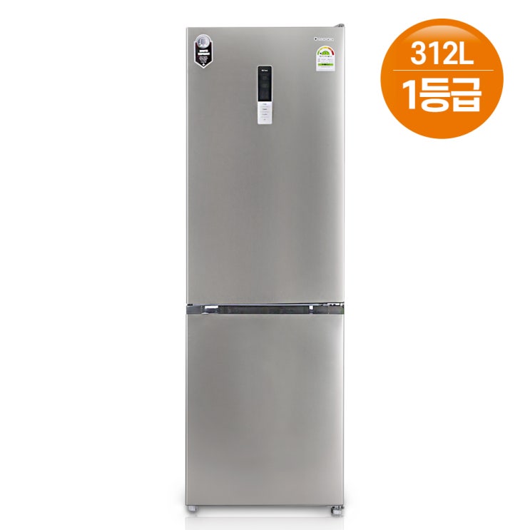 많이 팔린 312L 성에없는 1등급 간냉식 냉장고 2종 화이트/메탈실버 설치배송 상냉장 하냉동 ORD-320BWH ORD-320BSV, 메탈실버 ORD-320BSV ···