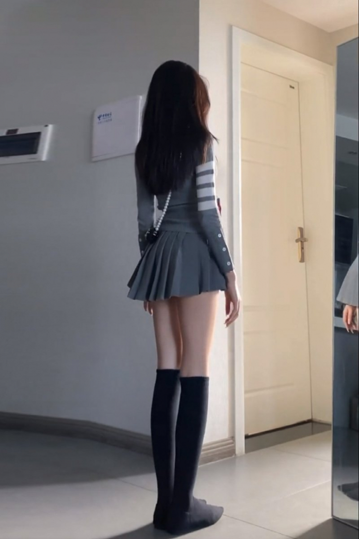  Enen 그레이 카디건 여성의 초가을 슬림 니트 카디건 재킷 얇은 스웨터 V 넥 긴팔 탑