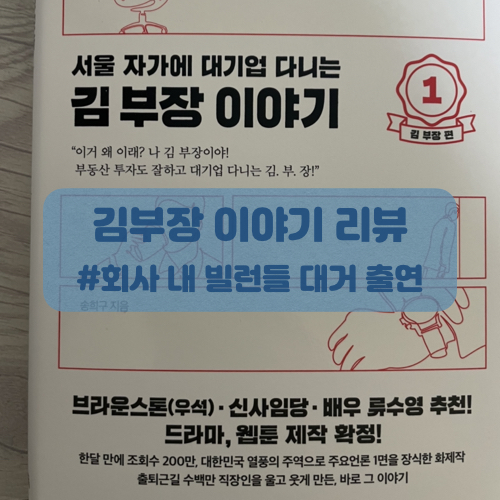  서울 자가에 대니업 다니는 김부장 이야기 후기