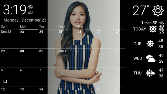  안드로이드 셋톱 박스에서 dakboard로 달력 있는 디지털 액자 만들기