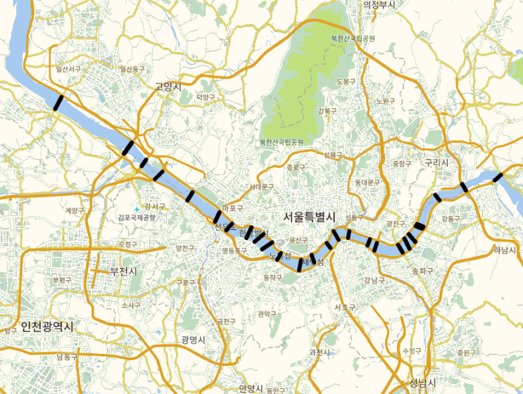 서울의 31개 한강 다리 이야기